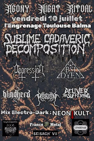 Concert SUBLIME CADAVERIC DECOMPOSITIO