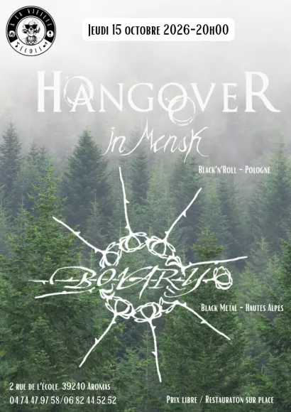 Concert BOVARY + HANGOVER IN MINSK