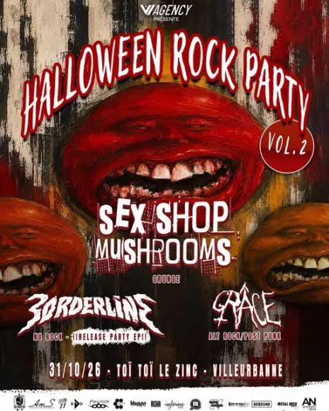 Affiche HALLOWEEN ROCK PARTY à VILLEURBANNE