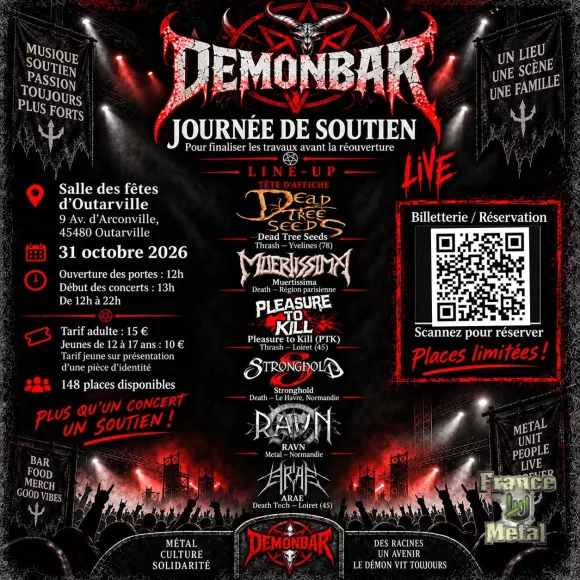 Concert DEMONBAR LIVE - JOURNÉE DE SOUTIEN