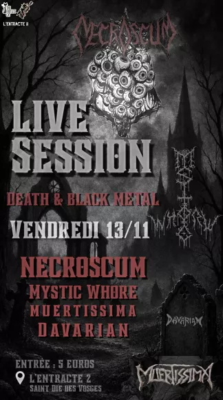 Concert LIVE SESSION #3 BLACK AND DEATH METAL