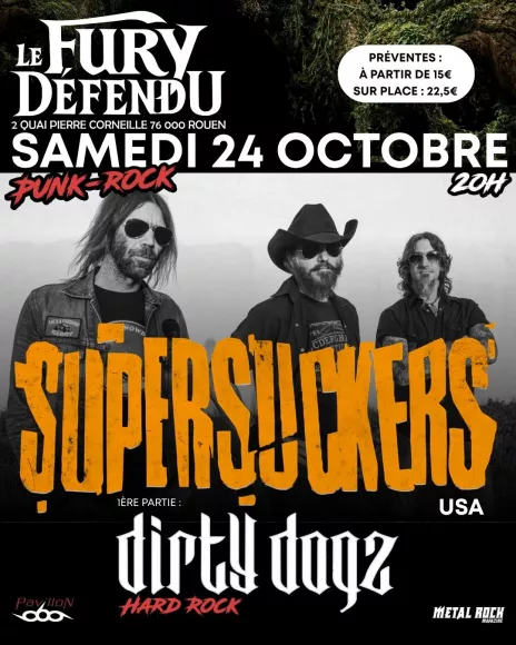 Affiche SUPERSUCKERS à Rouen
