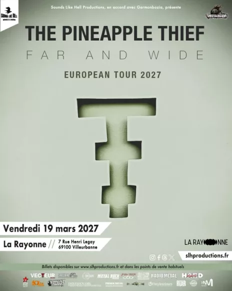 Affiche THE PINEAPPLE THIEF à Villeurbanne