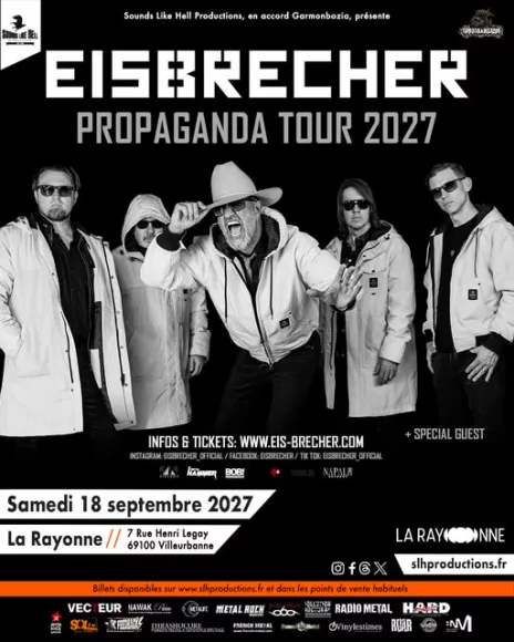 Affiche EISBRECHER à VILLEURBANNE