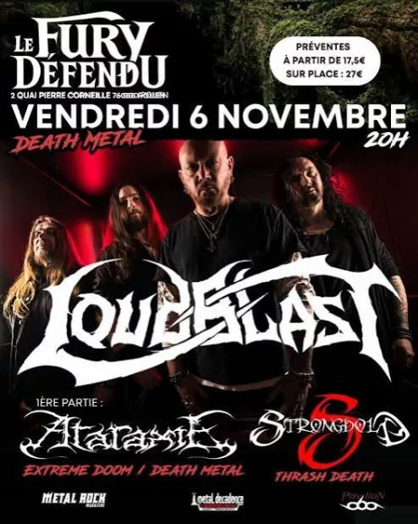 Affiche LOUDBLAST à ROUEN