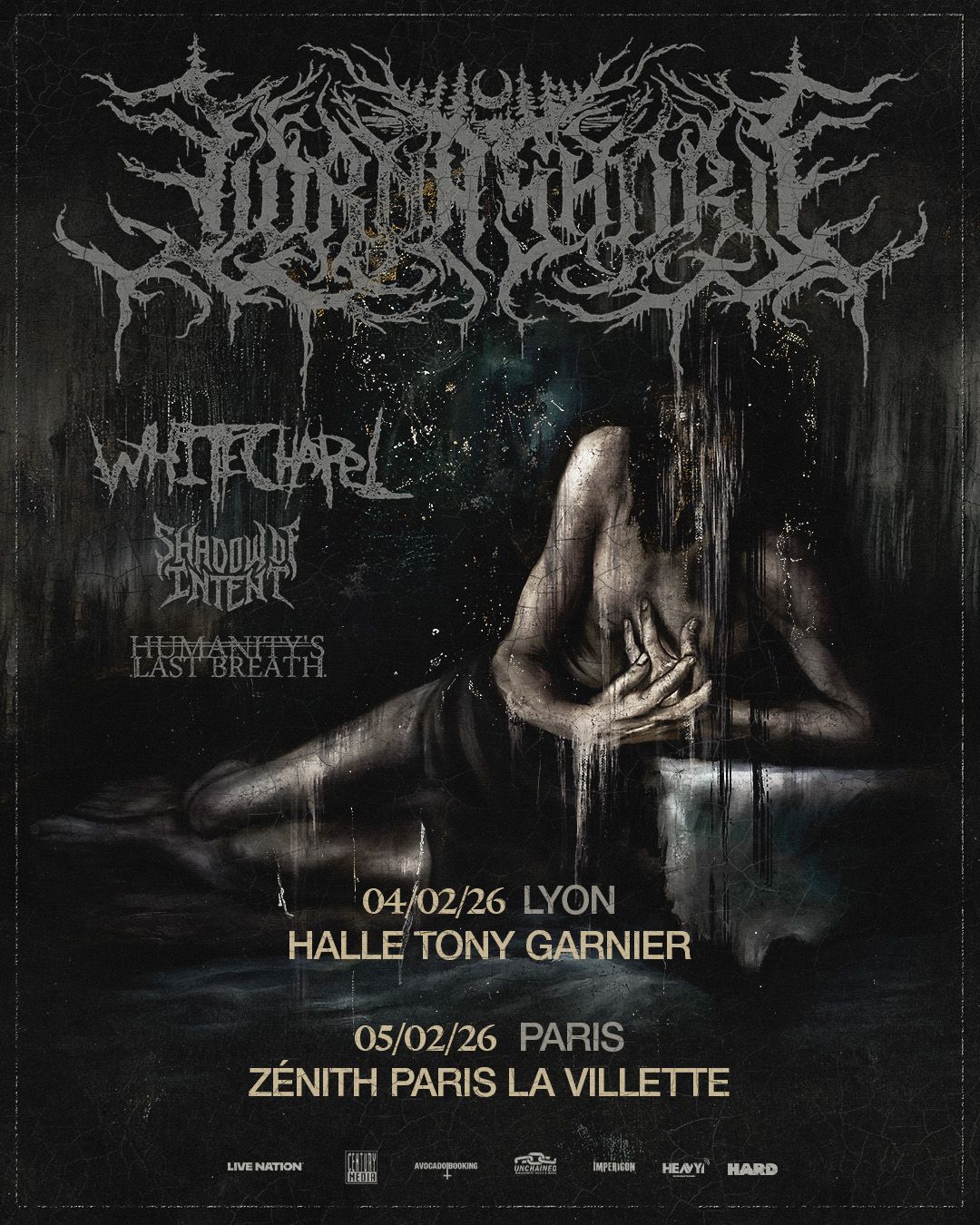 LORNA SHORE - Une gigantesque tournée européenne