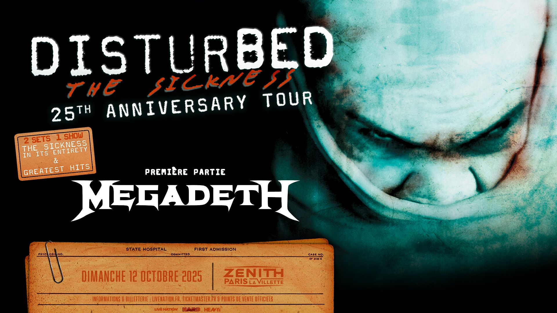 DISTURBED - Nouveau titre en ligne ! A voir en concert au Zénith the Paris