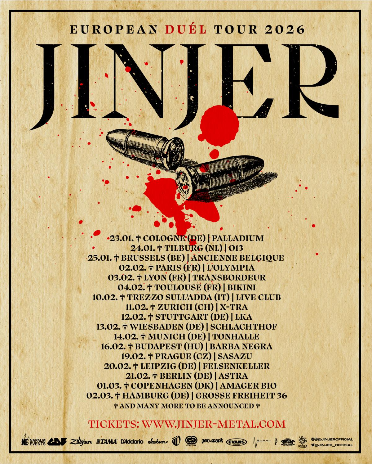JINJER - Une performance live du titre "Duél"