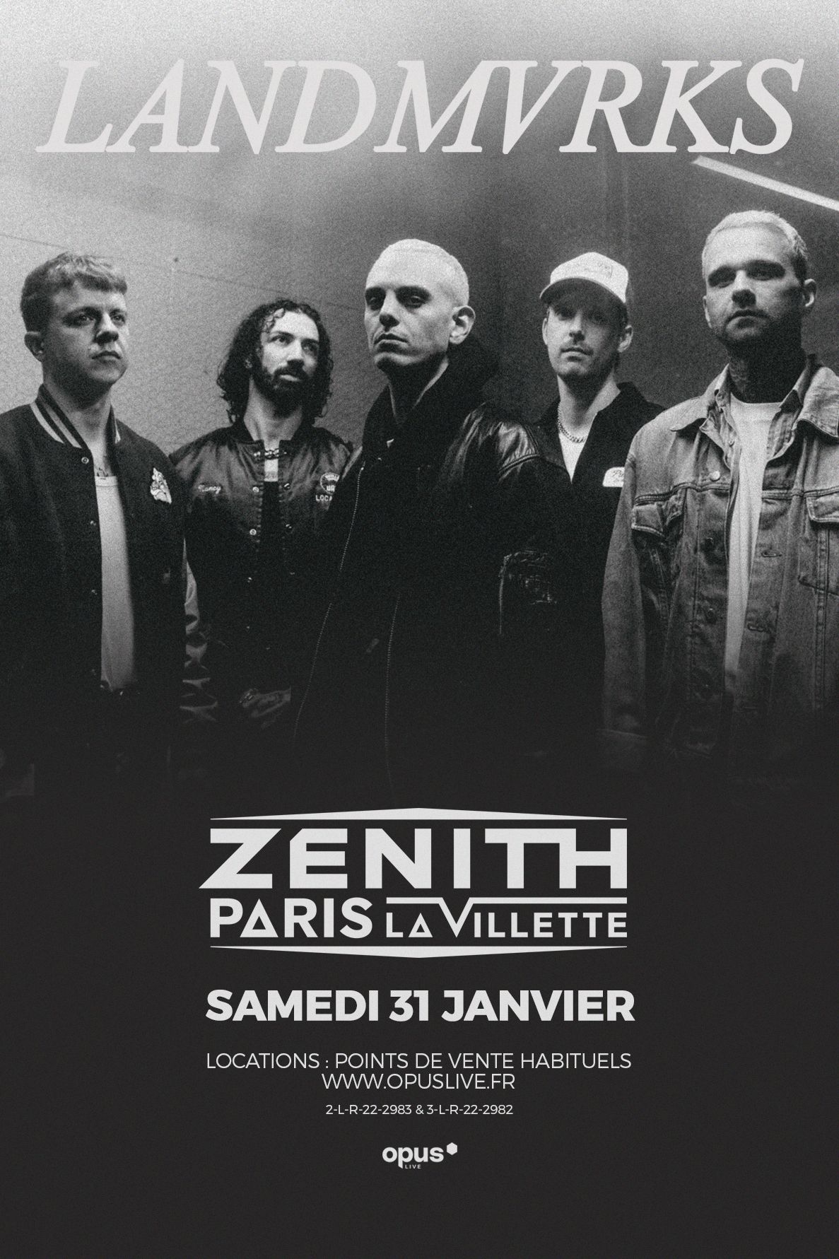 LANDMVRKS - Nouvelle annonce du groupe à l'aube de sa tournée américaine : un Zenith de Paris le 31 Janvier 2026