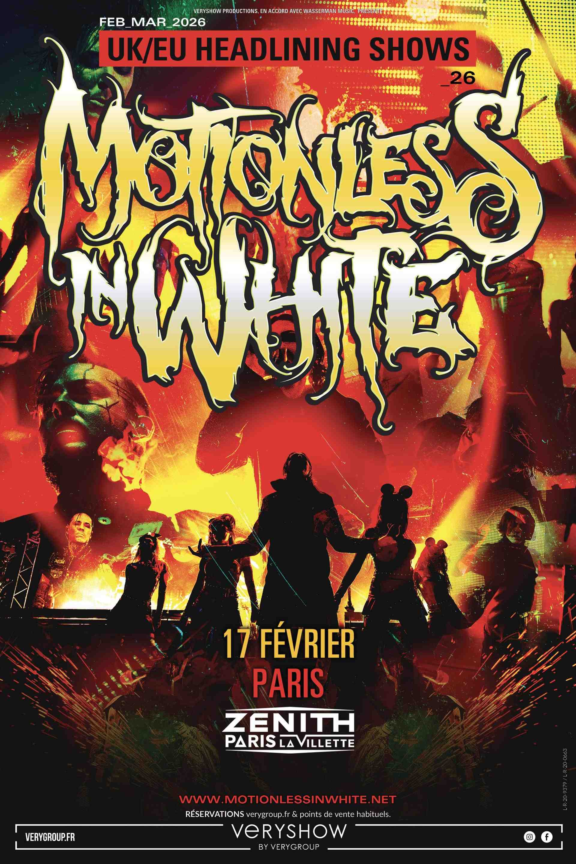 MOTIONLESS IN WHITE - Le 17 février au Zénith Paris
