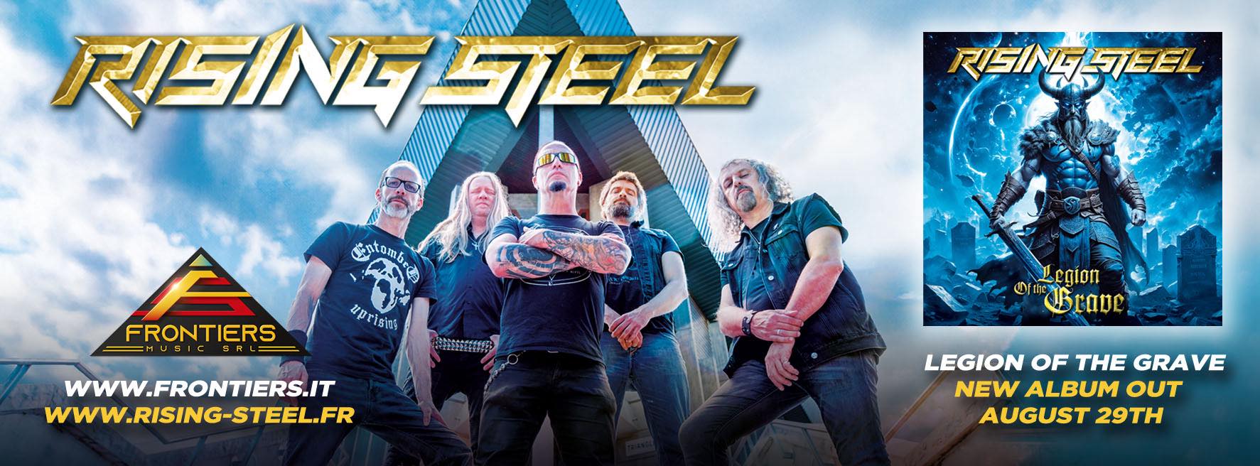 RISING STEEL - Nouvel album "Legion Of The Grave"