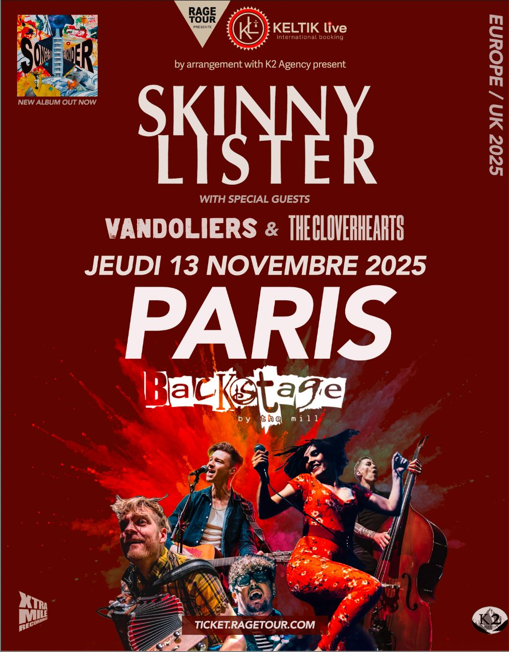 SKINNY LISTER - En concert à Paris en Novembre !