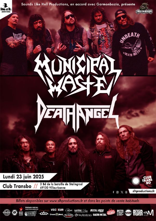 MUNICIPAL WASTE + DEATH ANGEL - Le mois de juin s'annonce Thrash !