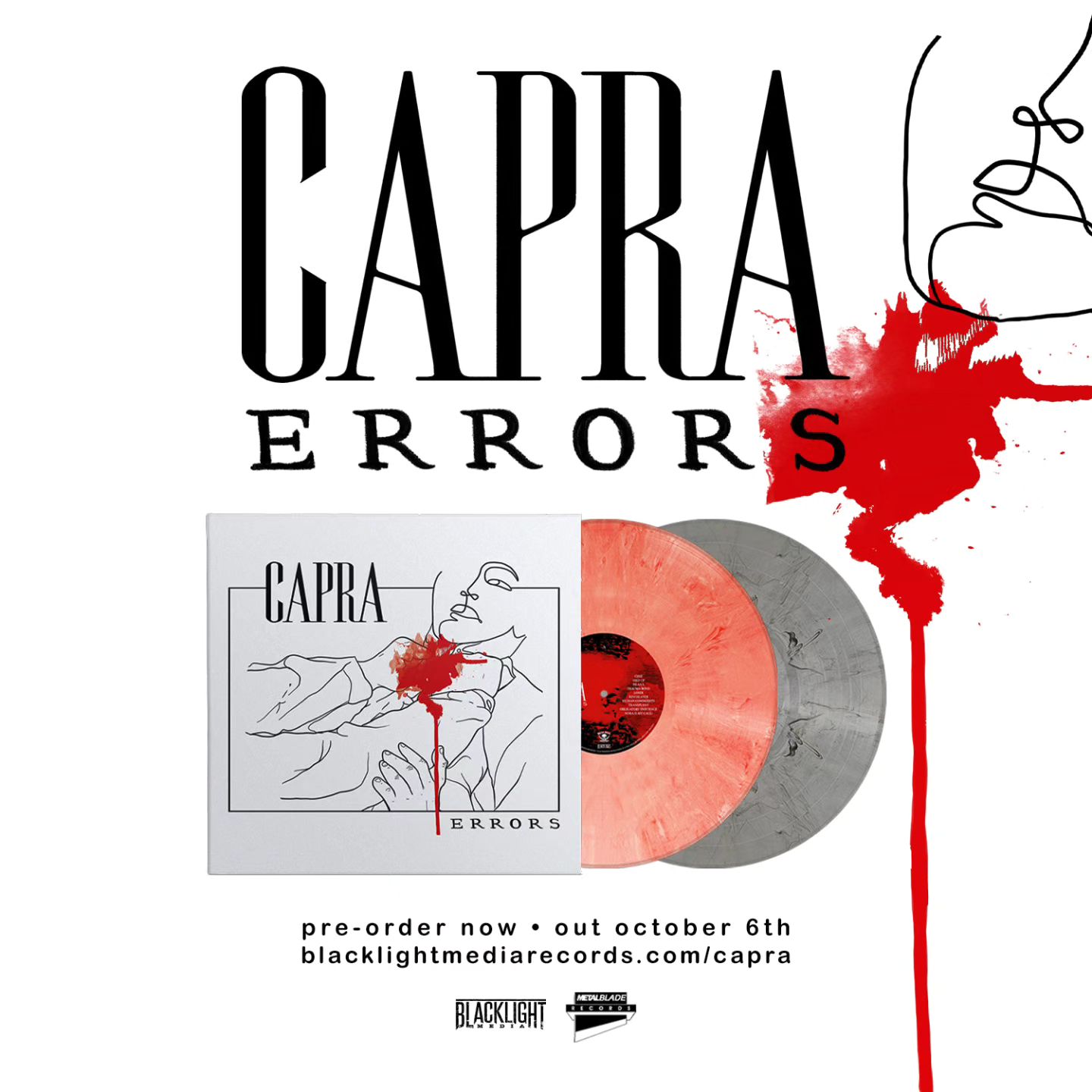 CAPRA - Errors, sortira le 06 Octobre chez Metal Blade Records. 