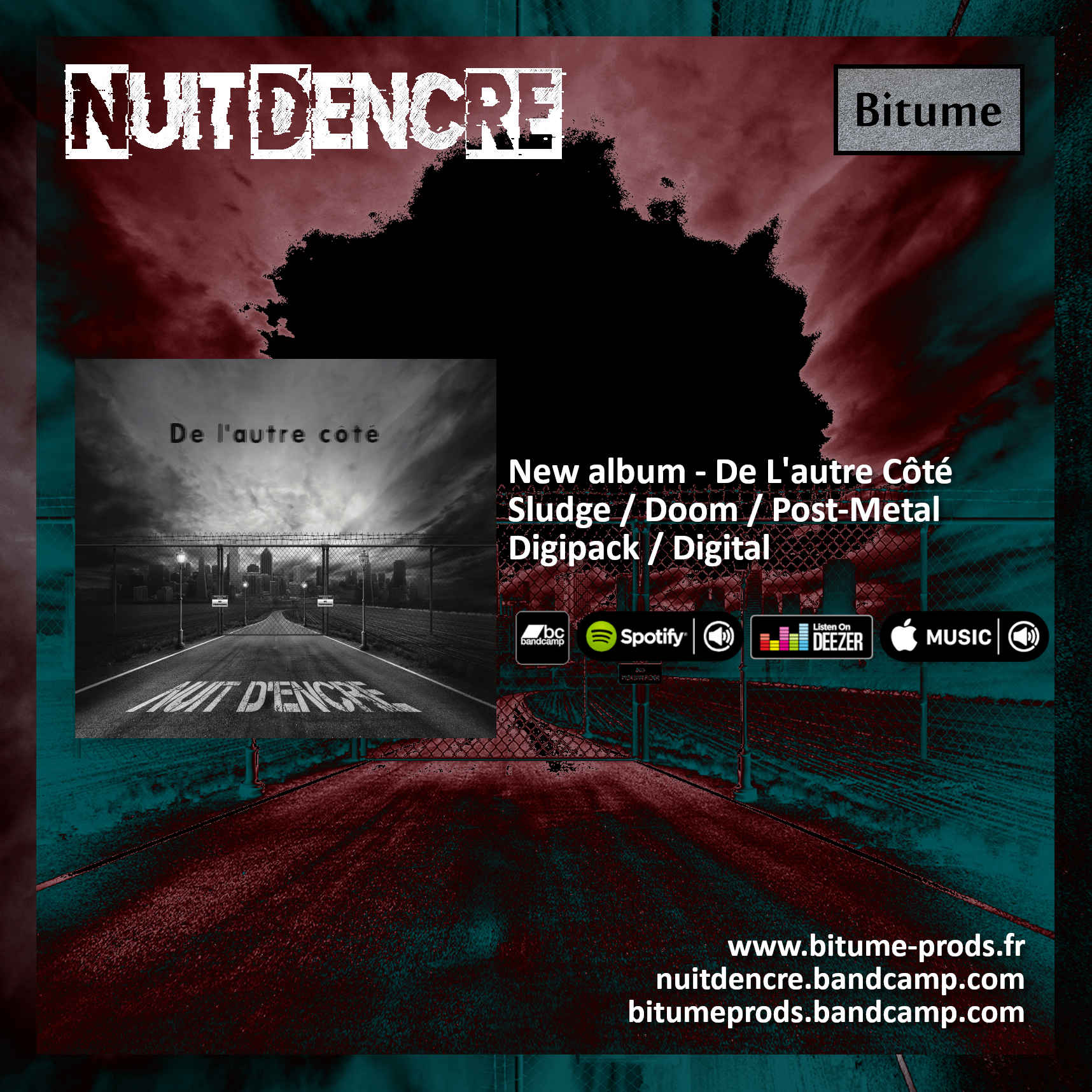 NUIT D'ENCRE - Sortie du deuxième album du groupe