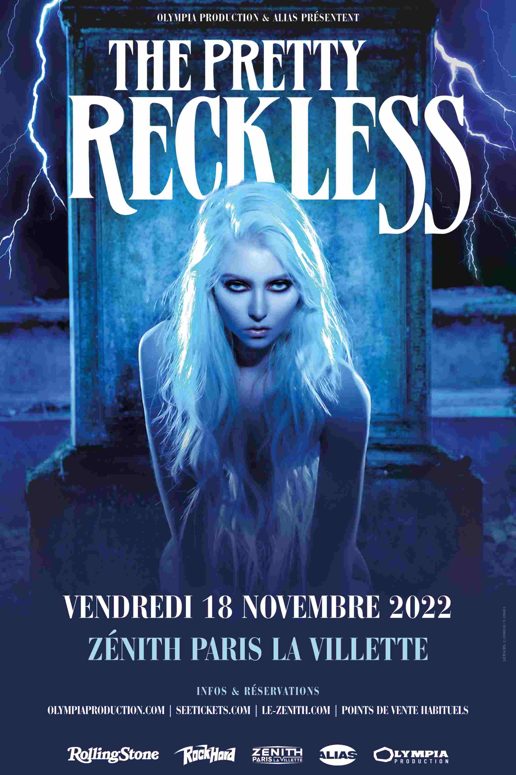 THE PRETTY RECKLESS - Concert au Zénith de Paris le vendredi 18 novembre