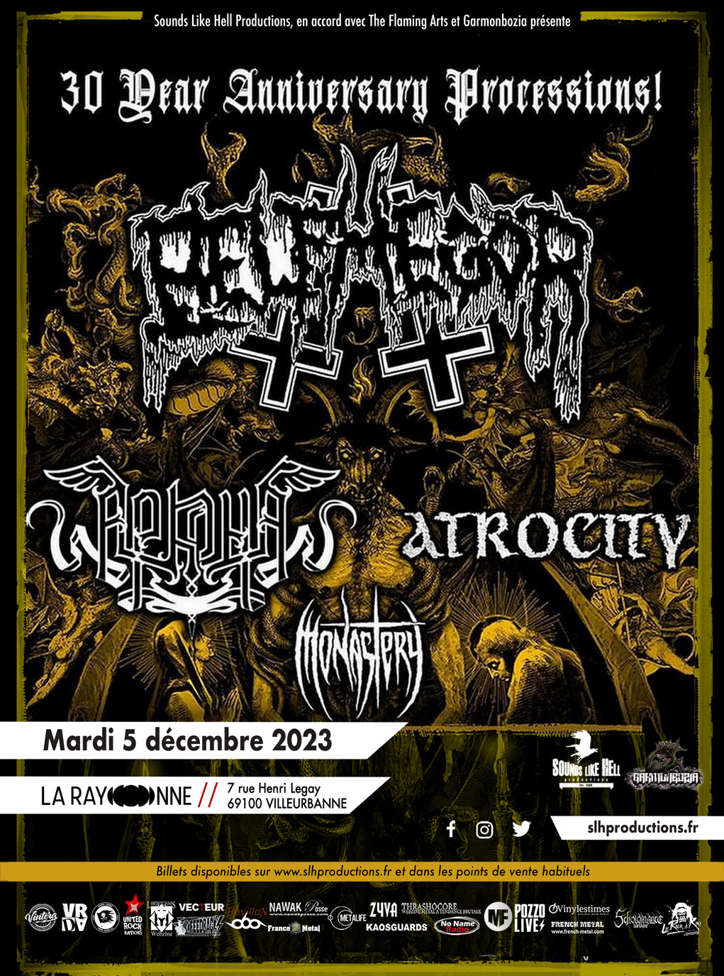 BELPHEGOR - Belphegor et Arkona en concert à Lyon
