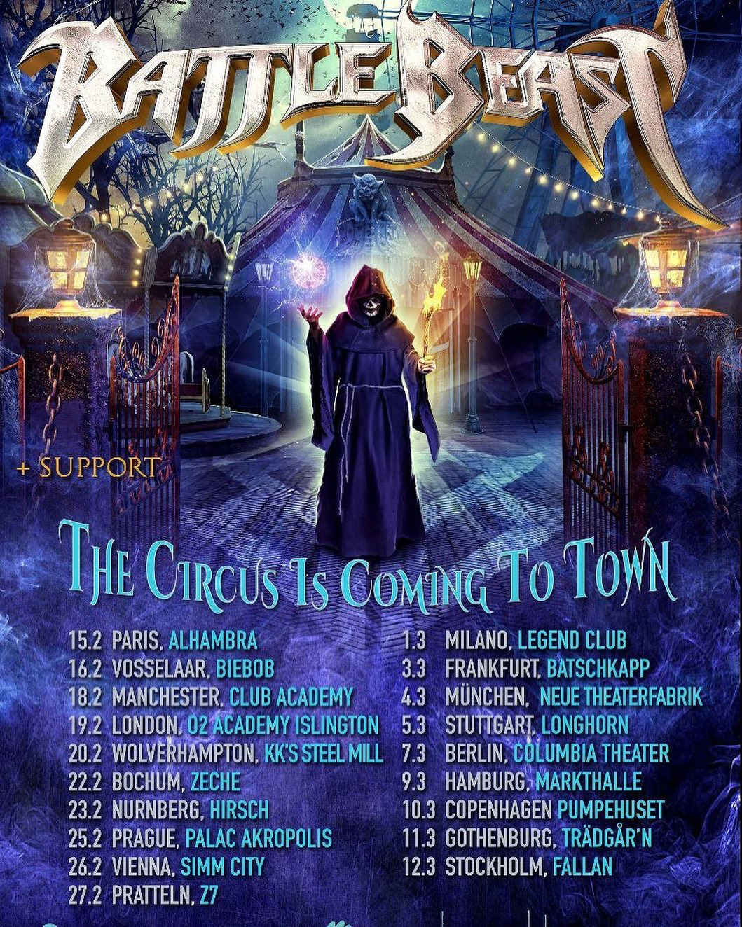 BATTLE BEAST - Deux dates en France en 2022 !