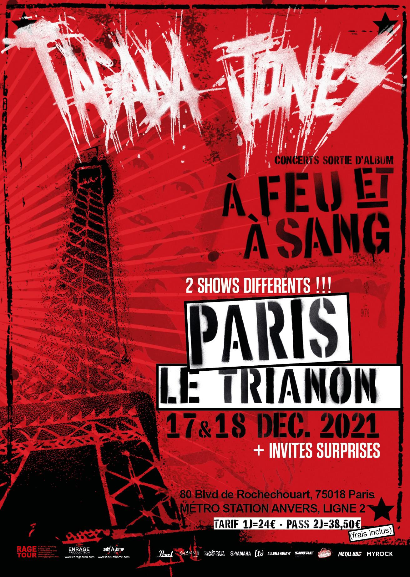 TAGADA JONES - En concert au Trianon pour 2 dates