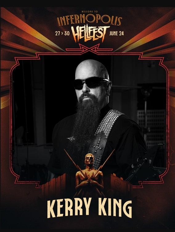 KERRY KING - Son premier album solo sort le 17 mai. Nouvel extrait enflammé en ligne !