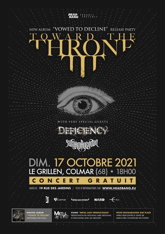 TOWARD THE THRONE - Release Party et nouvel album