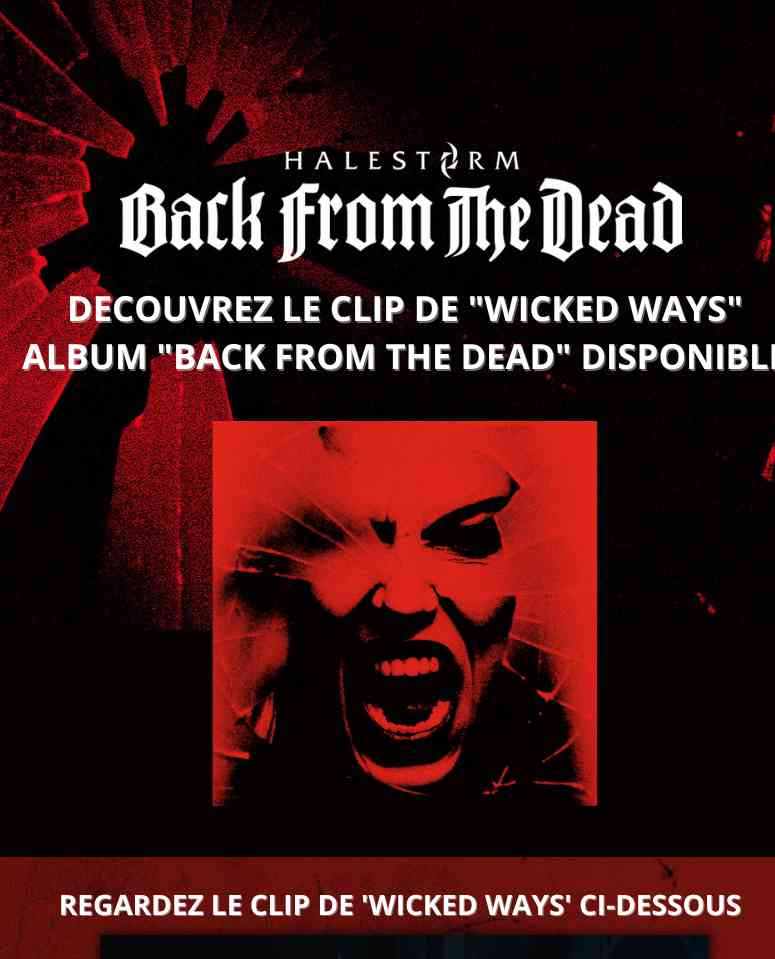 HALESTROM - Halestorm réveillent les morts avec le clip de "Wicked Ways"