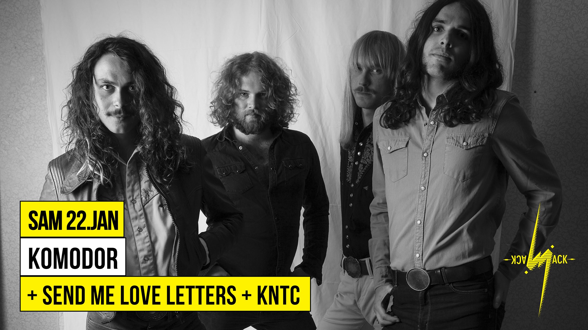 KOMODOR - En concert à la salle Jack Jack à Bron (69) le samedi 22 janvier à 20h30.