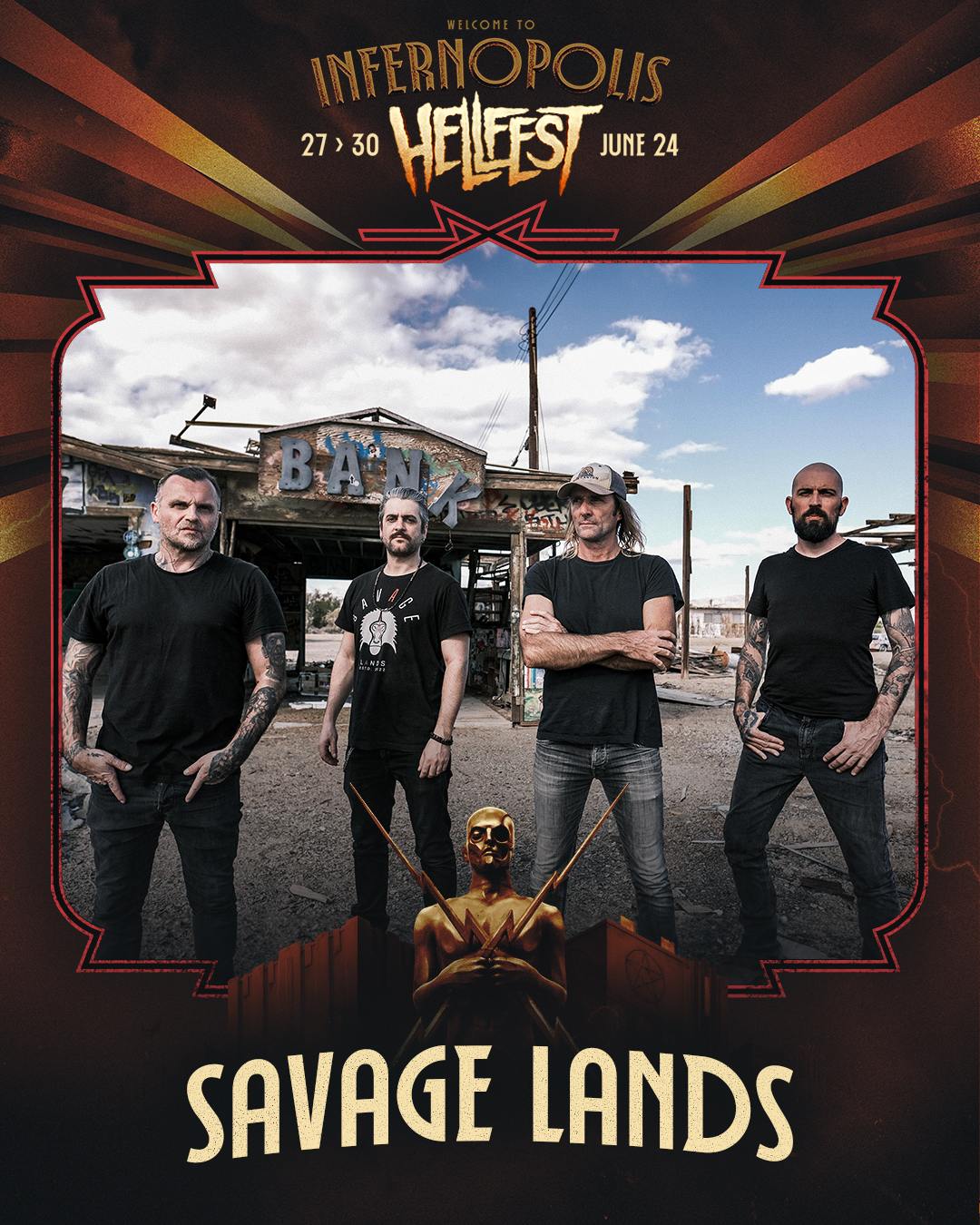 SAVAGE LANDS - Team up with Heilung & Chloé Trujillo sur "Black Rock Heart"